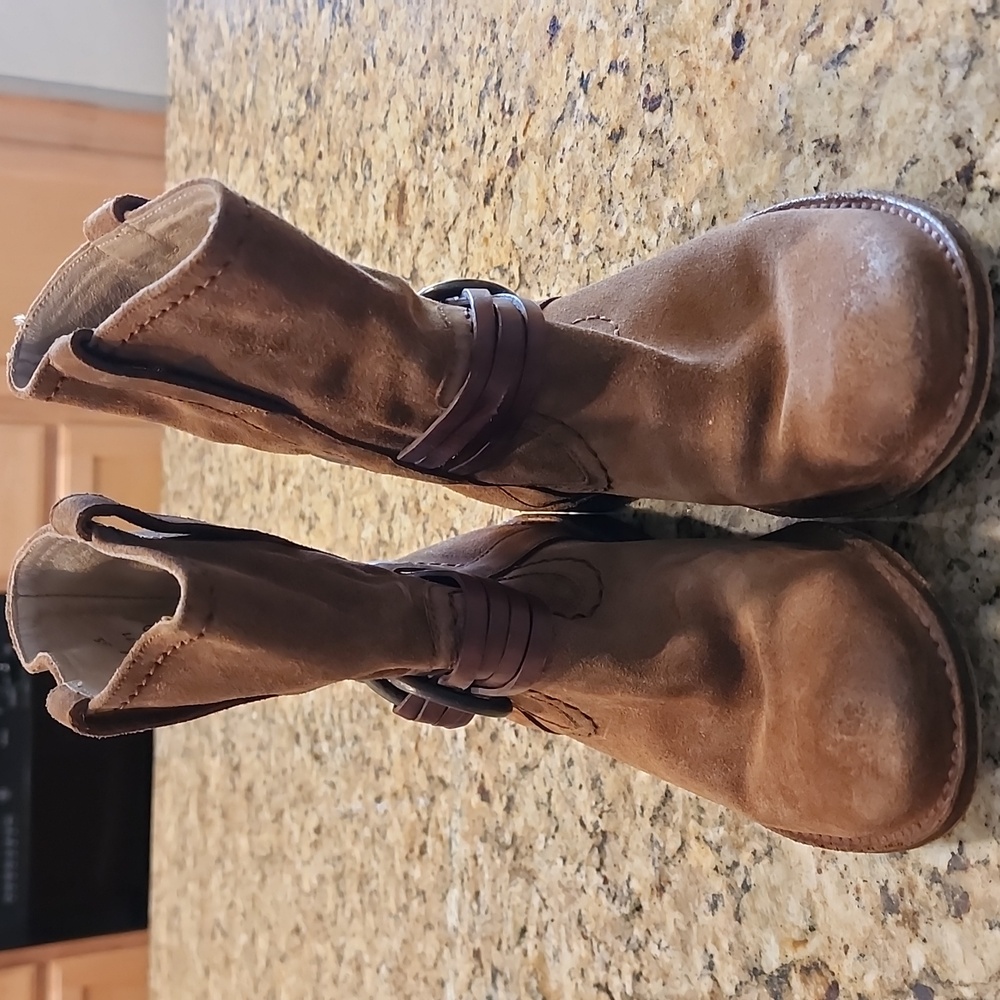 Vintage FRYE Brown Suede Ankle Boot